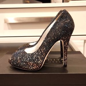 Onyx stone heels with open toe size EU 35.5